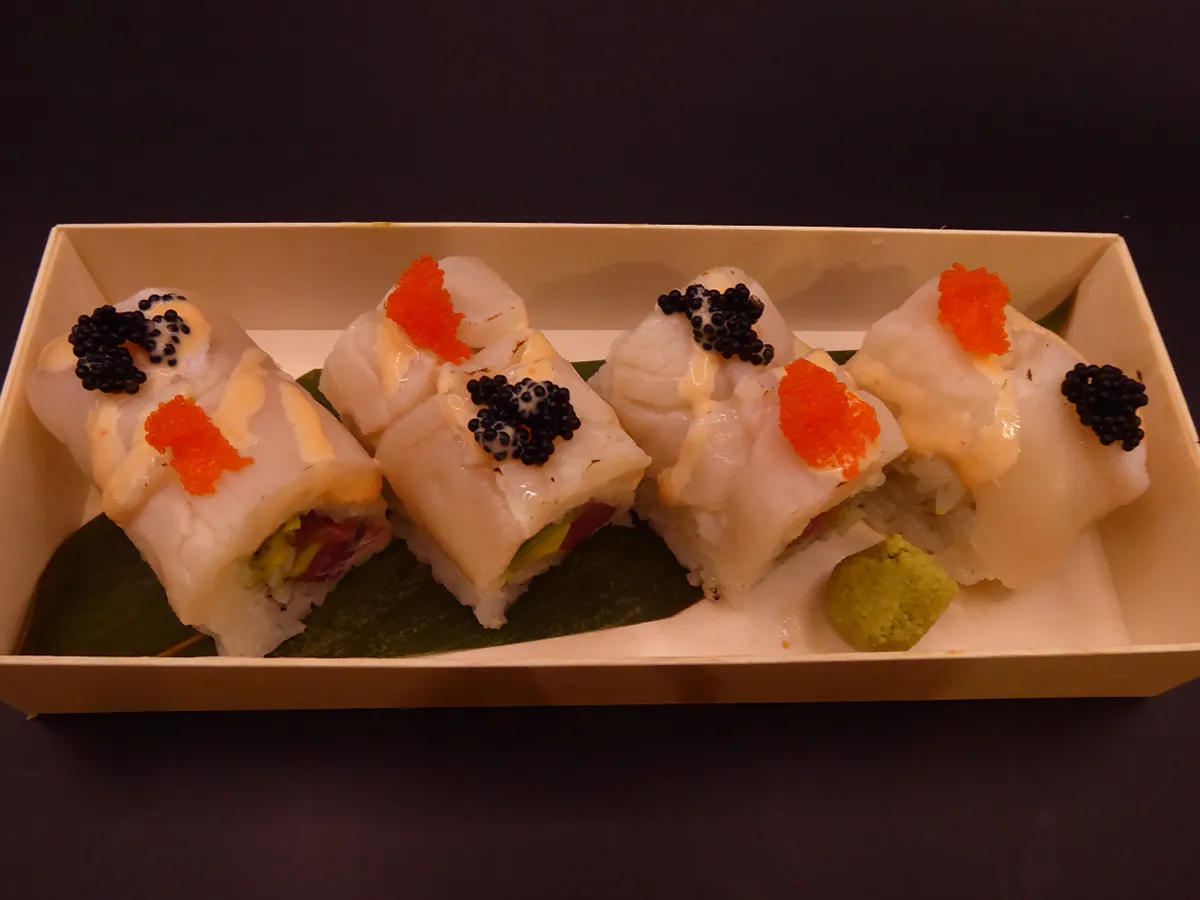 Hanabi Special Roll at Hanabi Sushi & Boba，a Japanese Fusion Fast Casual Restaurant in San Francisco